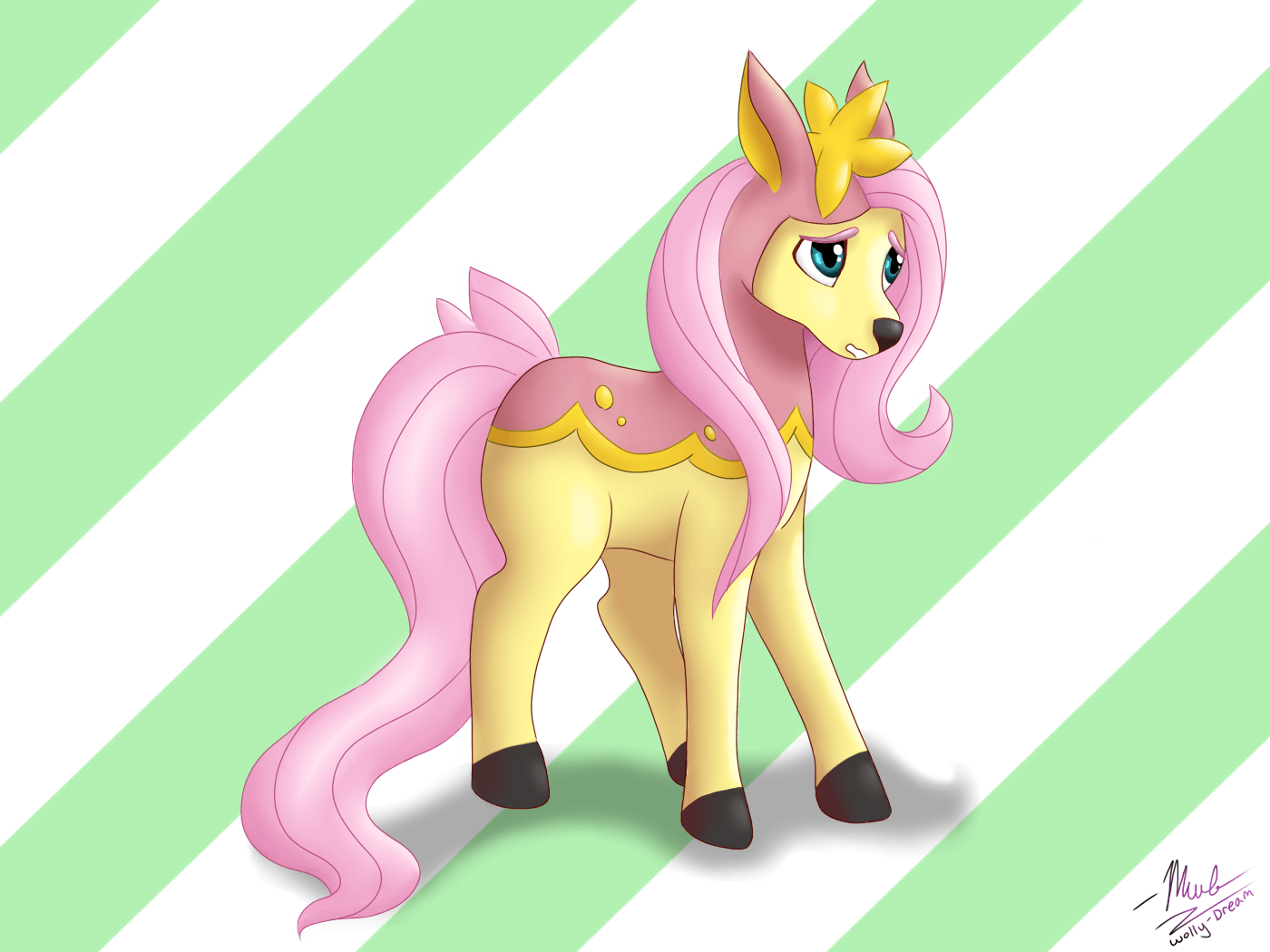 Deerling Fluttershy By Wolly Dream