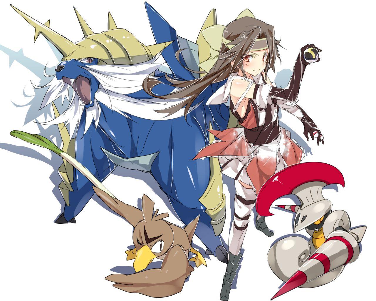 escavalier, farfetch'd, jintsuu, and samurott kantai collection