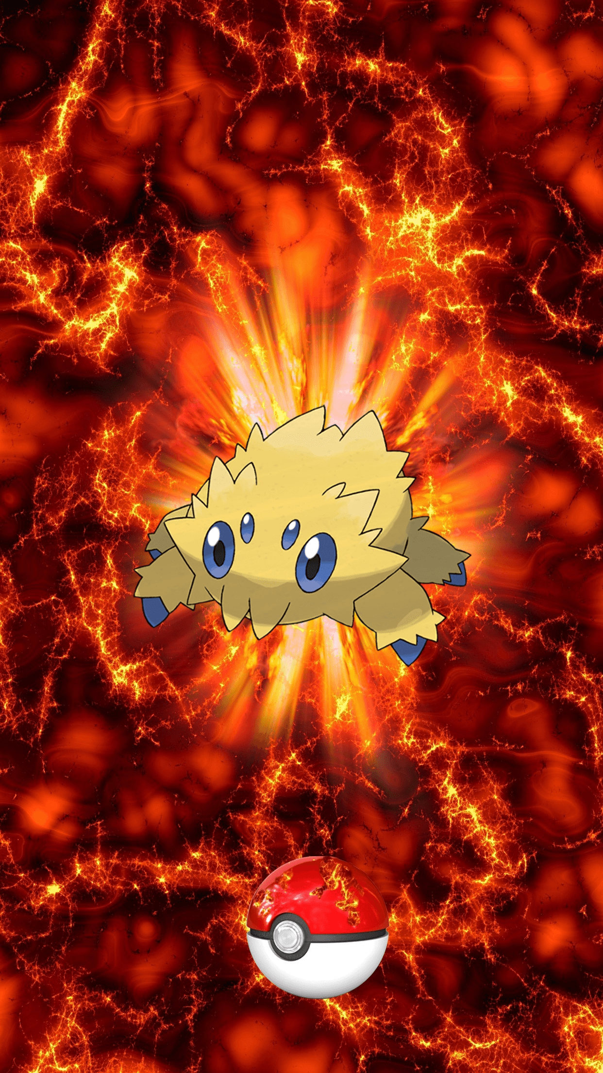 Fire Pokeball Joltik Bachuru 17 Egg