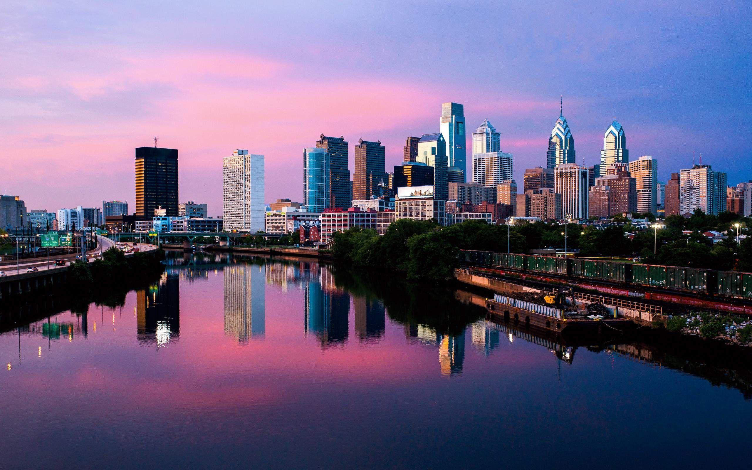Philadelphia Skyline Wallpaper background picture