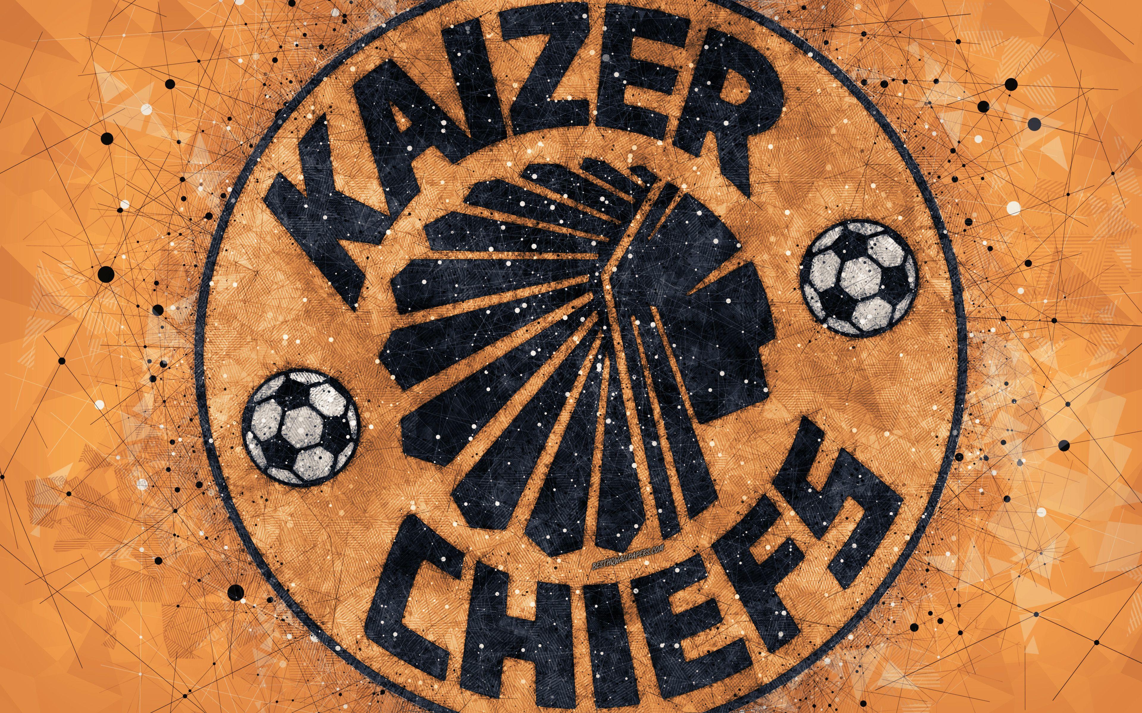Download wallpaper Kaizer Chiefs FC, 4k, logo, geometric art, South