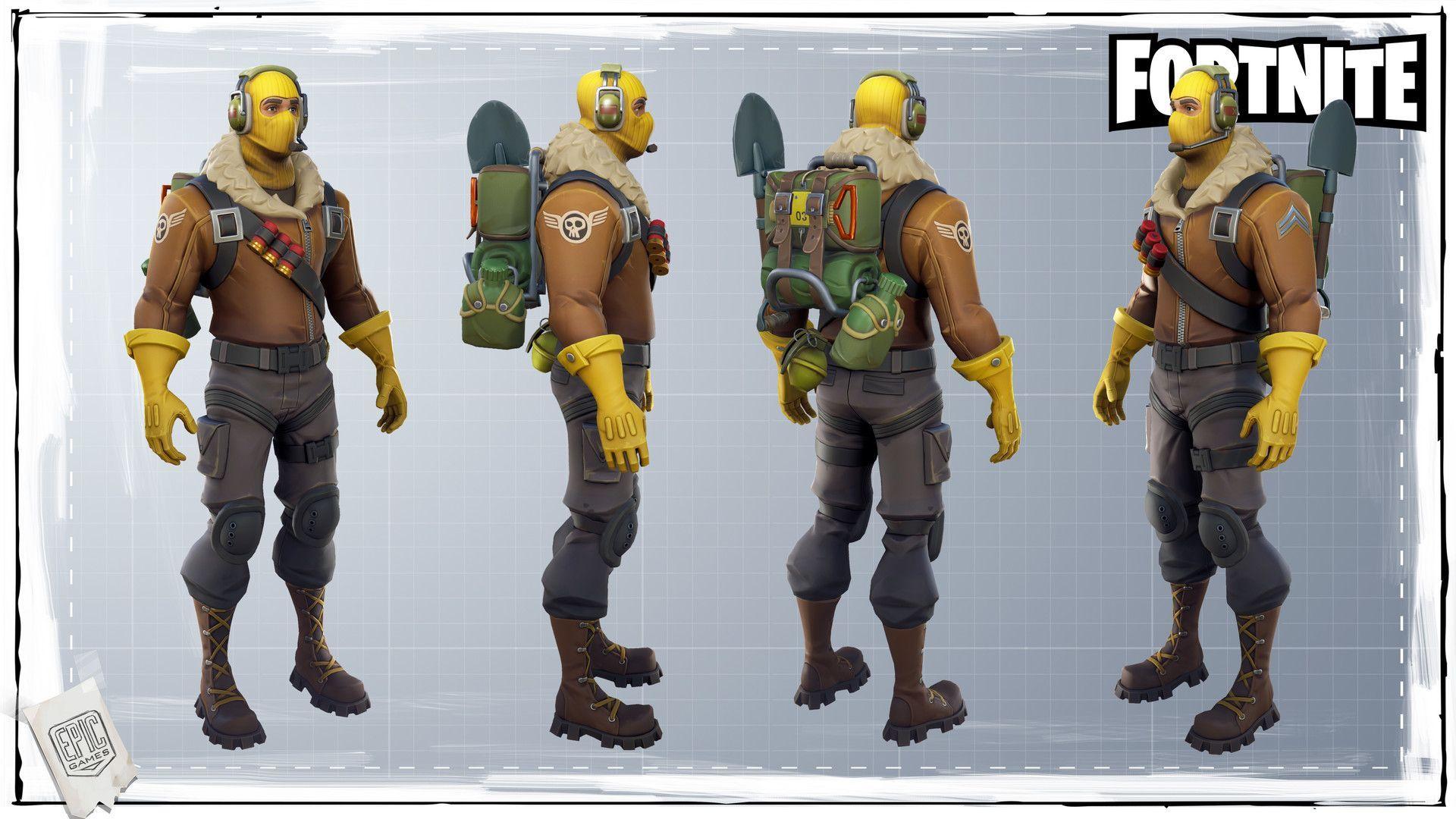 Fortnite Raptor, Airborn Studios. Character art