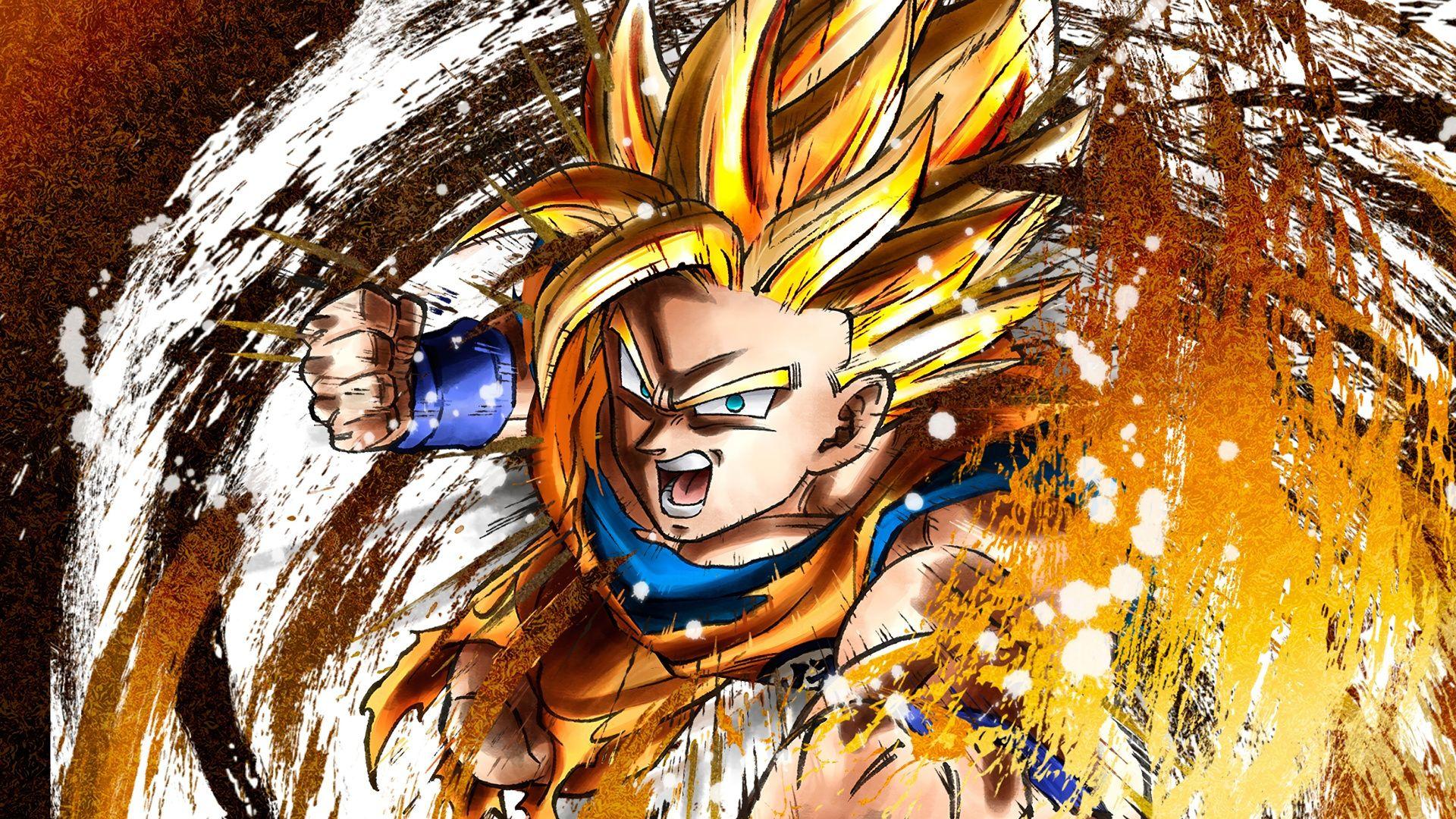 Download 1920x1080 wallpaper artwork, goku, dragon ball fighterz