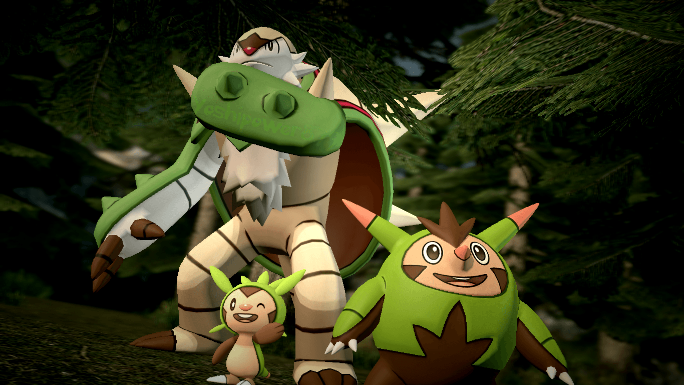 Chespin, Quilladin and Chesnaught