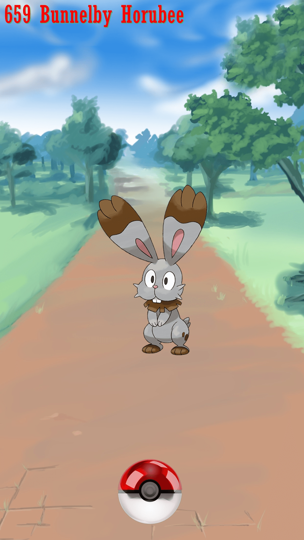 Street Pokeball Bunnelby Horubee