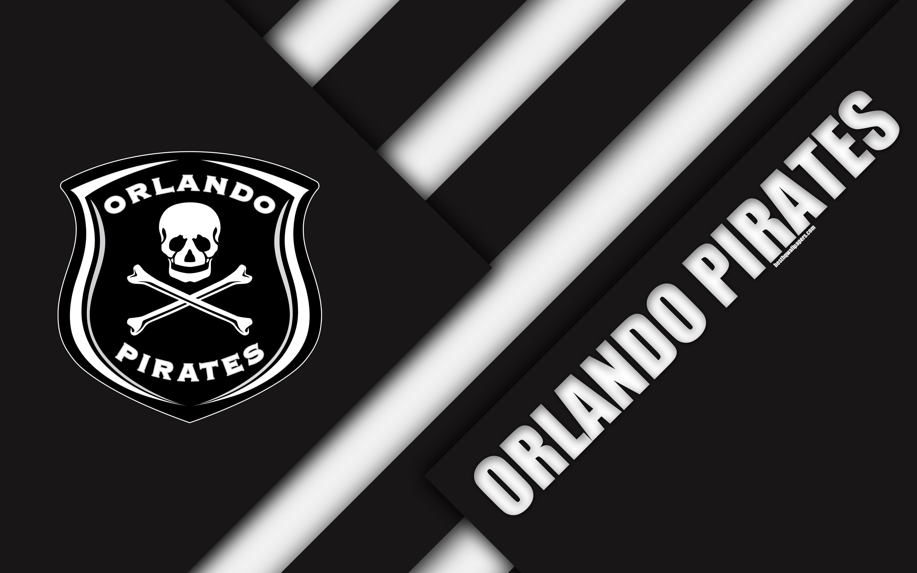 Download wallpaper Orlando Pirates FC, 4k, South African Football
