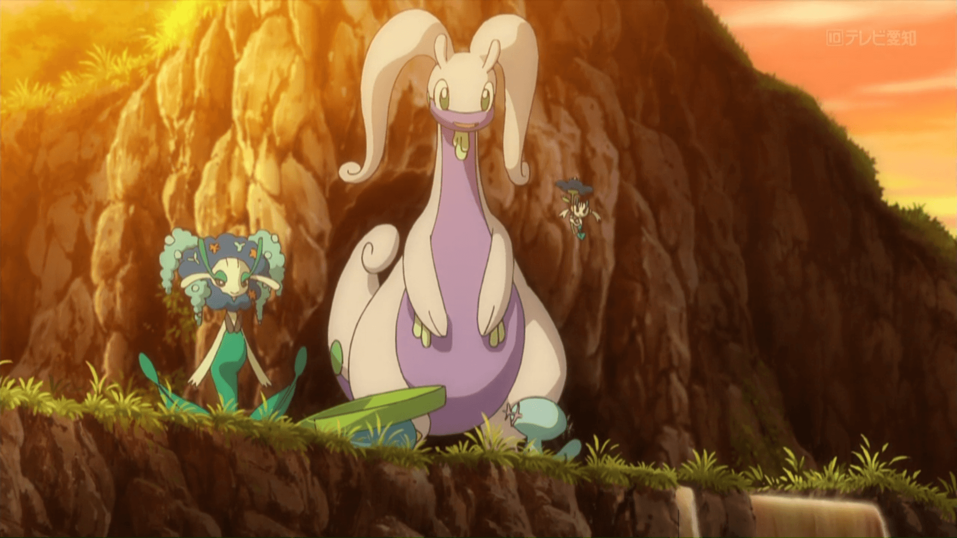 Goodra, Florges and Floette in XY140.png. Pokémon