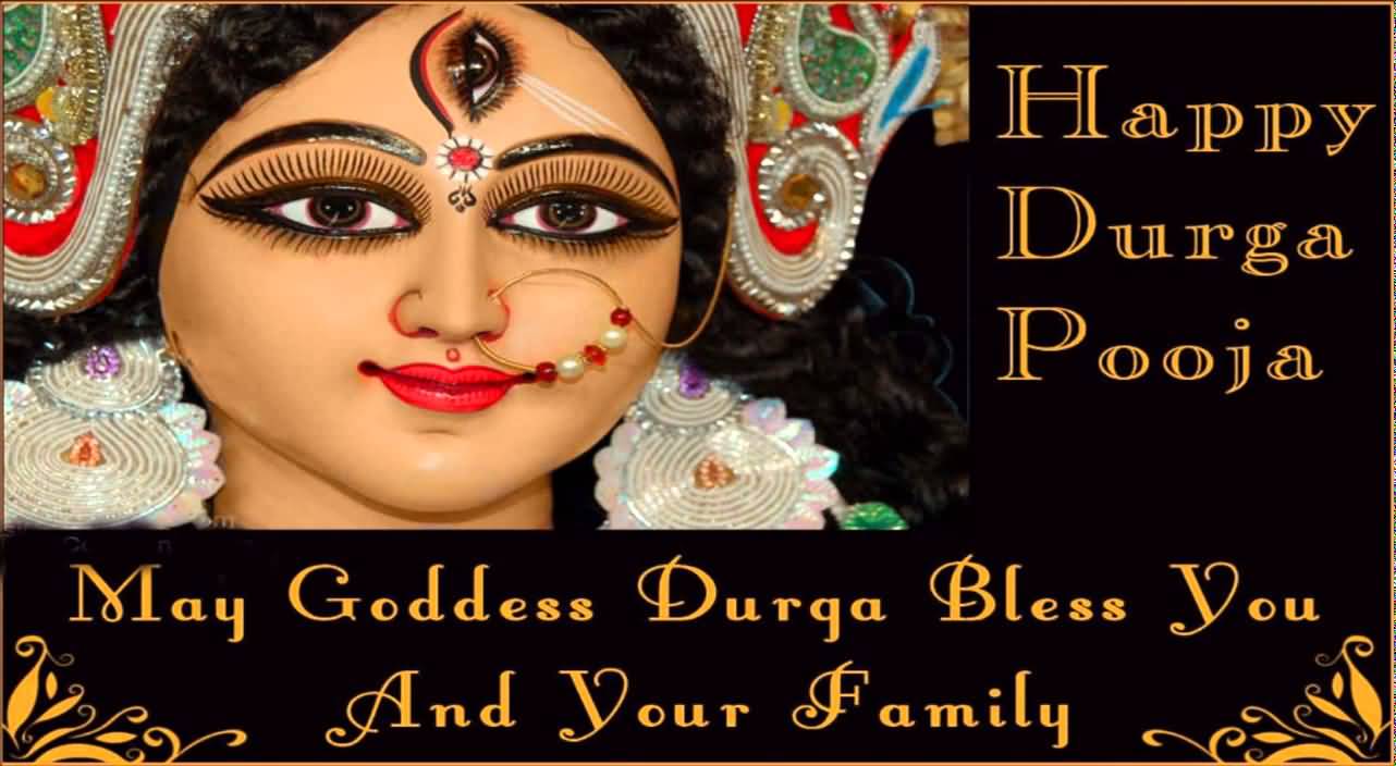 Beautiful Greeting Picture And Photo Of Durga Puja 2016