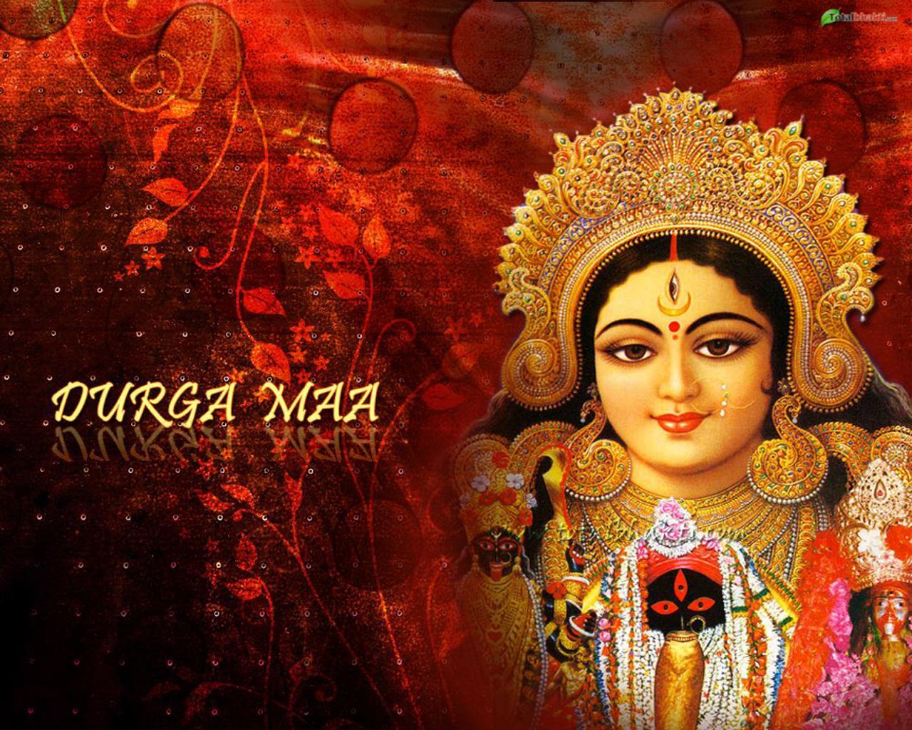 Durga Puja 3D Wallpaper Group Picture