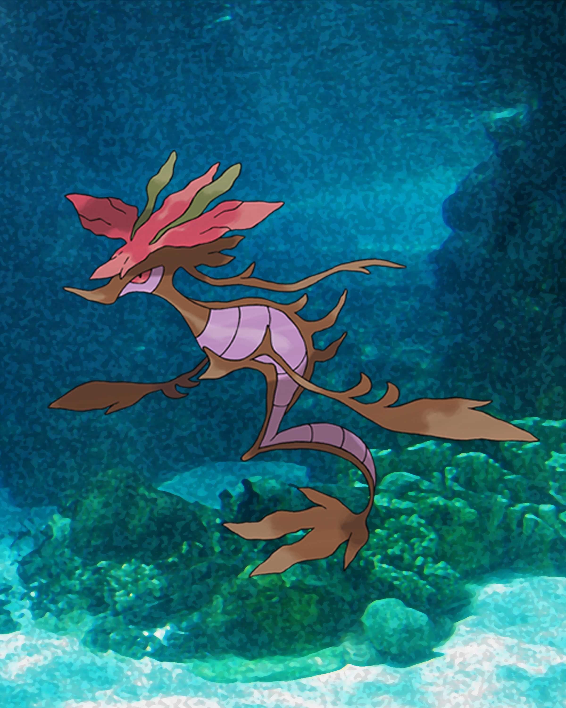 Custom Ocean Dragalge Pokemon 8x10 Photo Print