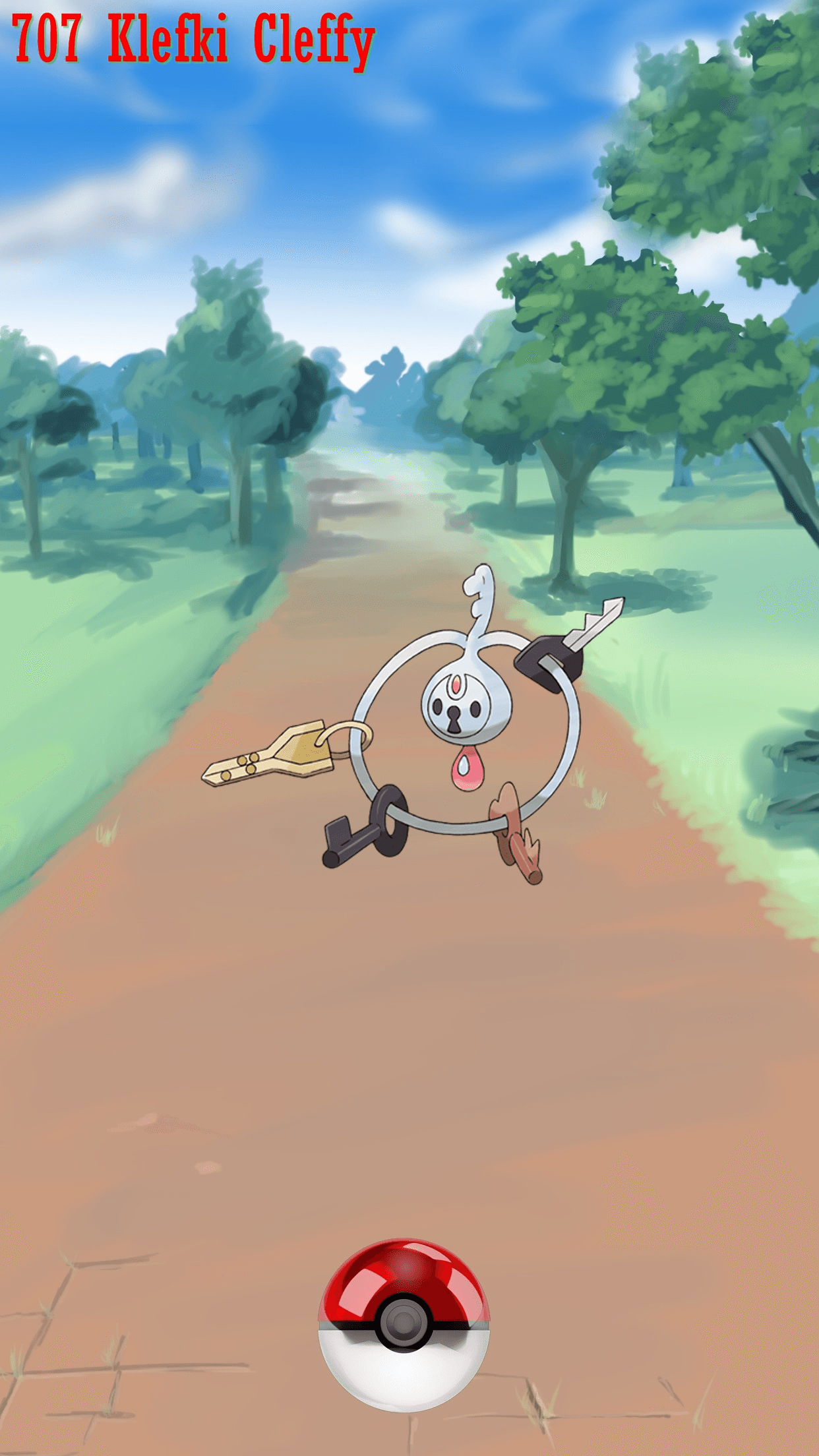 Street Pokeball Klefki Cleffy