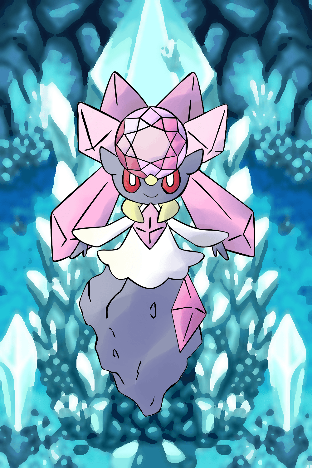 Diancie In Crystal Cave