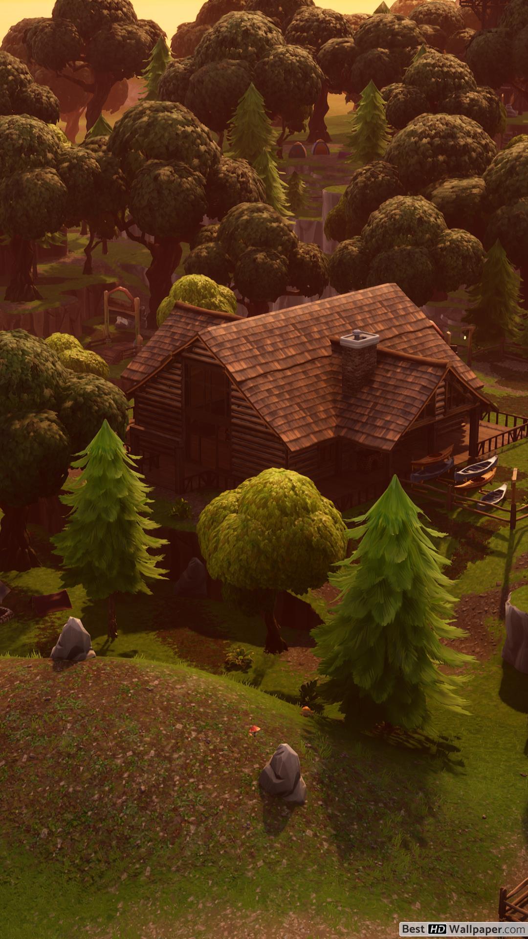 Lonely Lodge 4k Fortnite HD wallpaper download