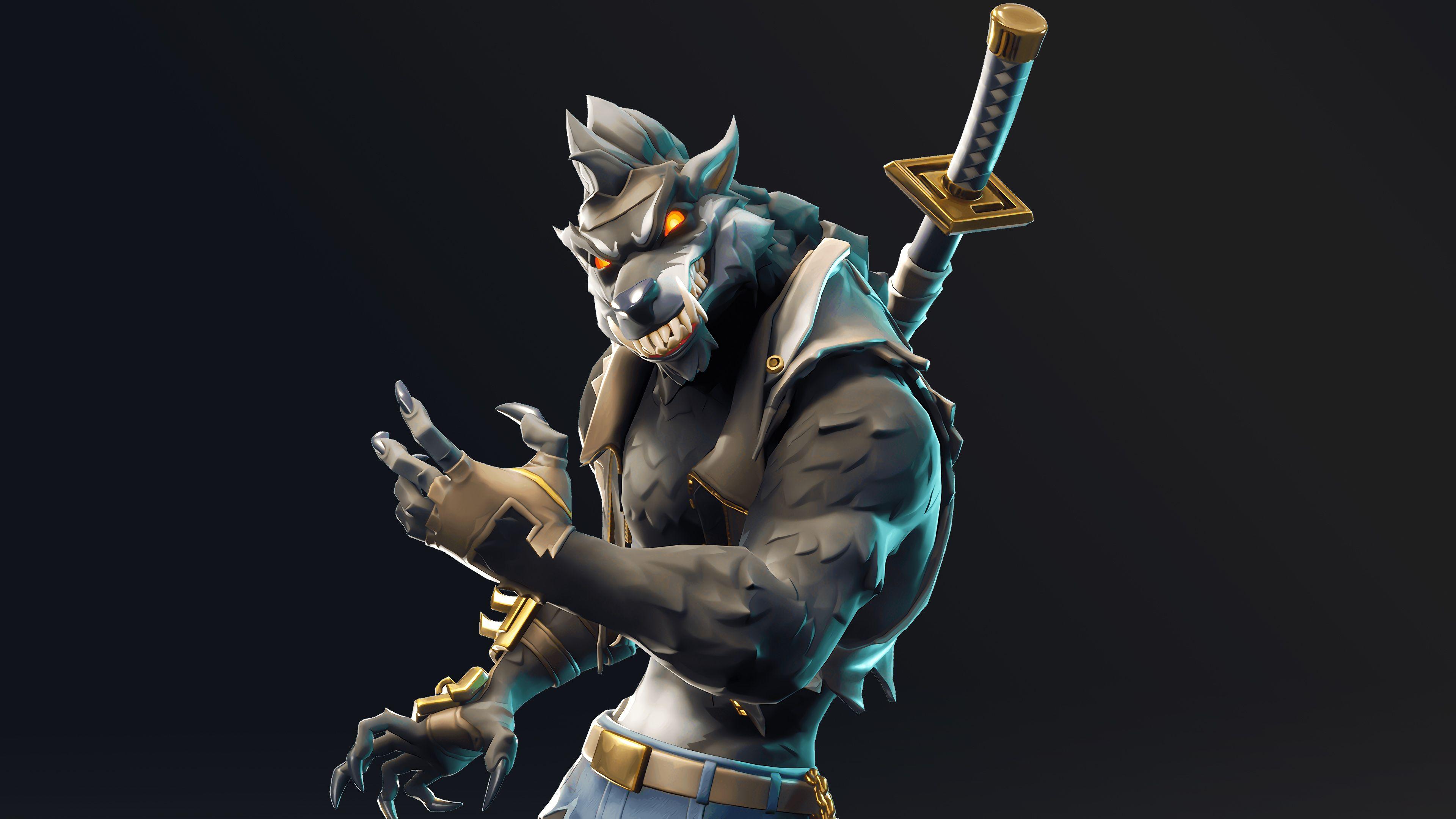 Dire Werewolf Fortnite Battle Royale Season 6 Skin Wallpaper