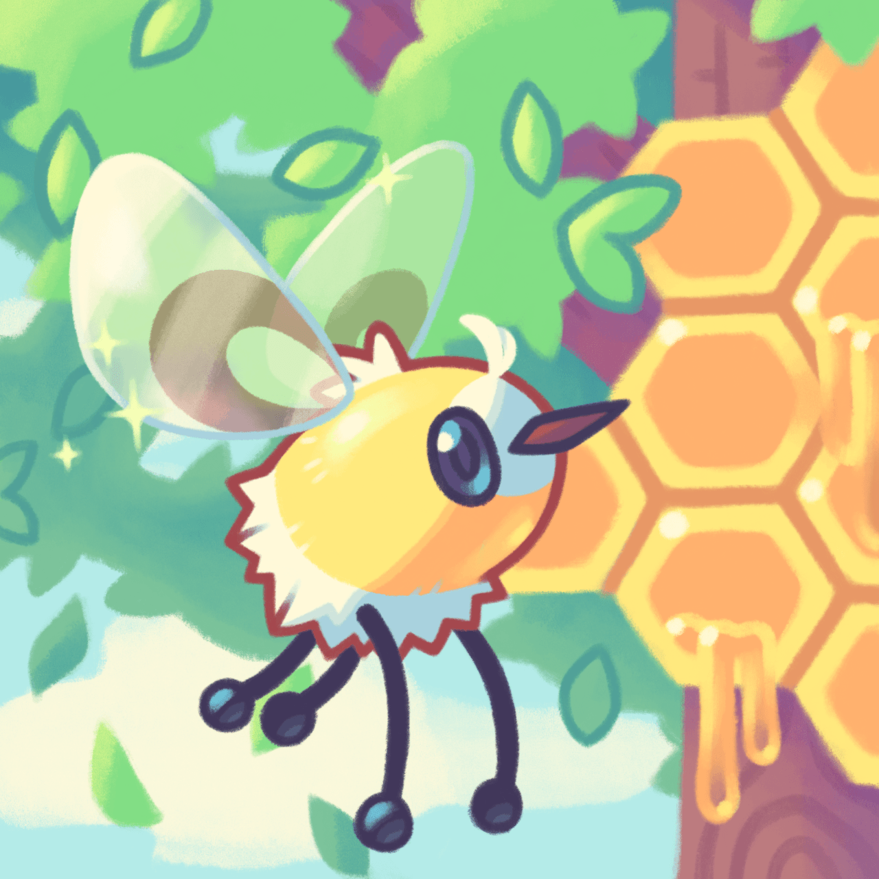 Cutiefly ” Reworked Cutiefly a bit and made a background to fit