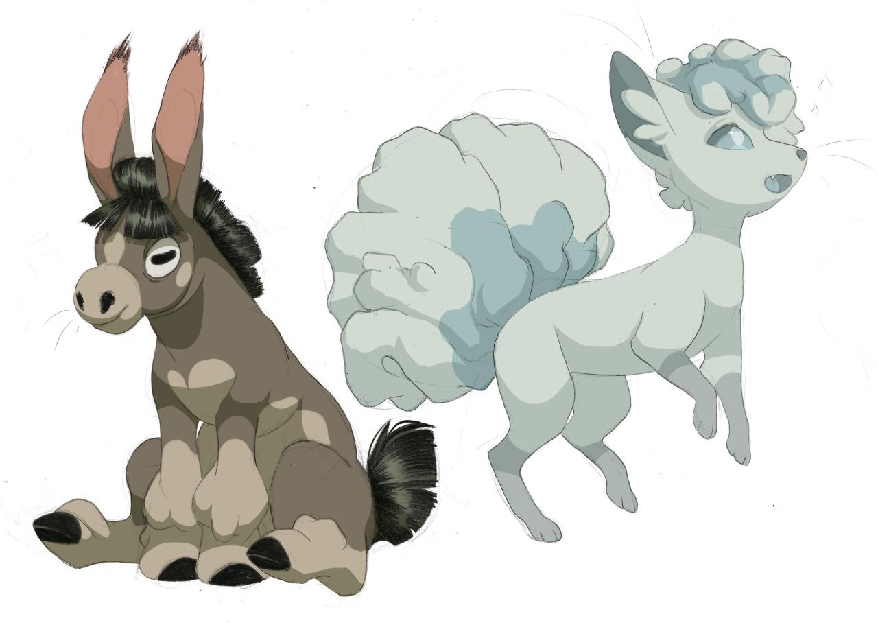 Anime, Pokmon, Mudbray, Vulpix, Entoxia, Fangs