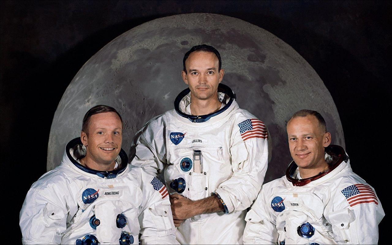 Wallpaper Cosmonauts Men NASA Collins Aldrin, Neil Armstrong Space