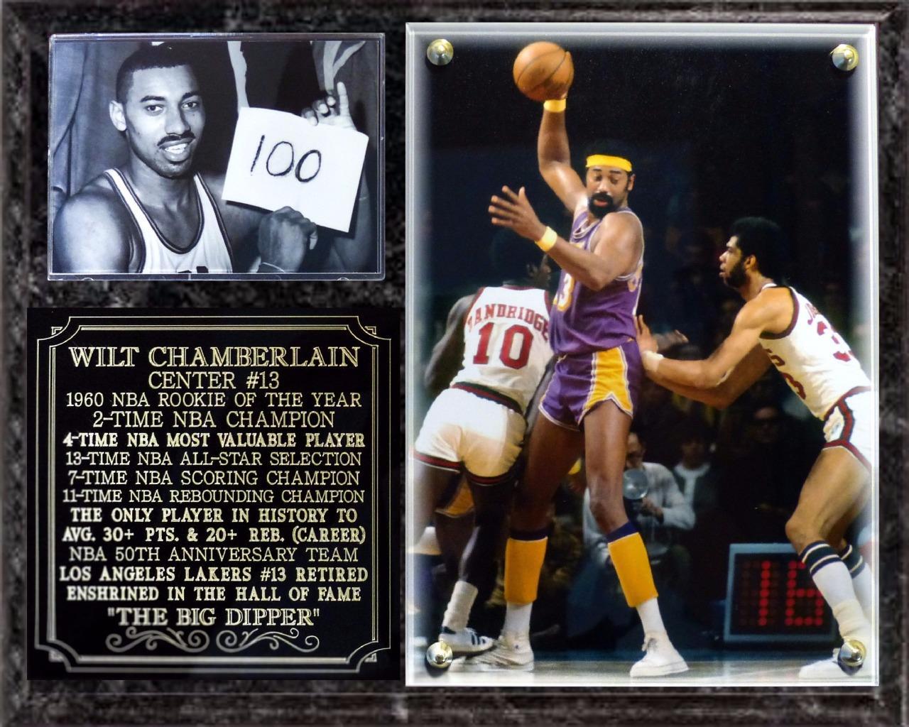 Wilt Chamberlain Los Angeles Lakers 2 Time NBA Champion Photo