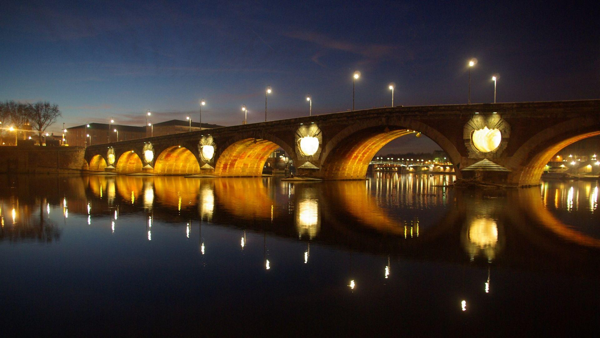 Pont Neuf, Toulouse HD Wallpaper