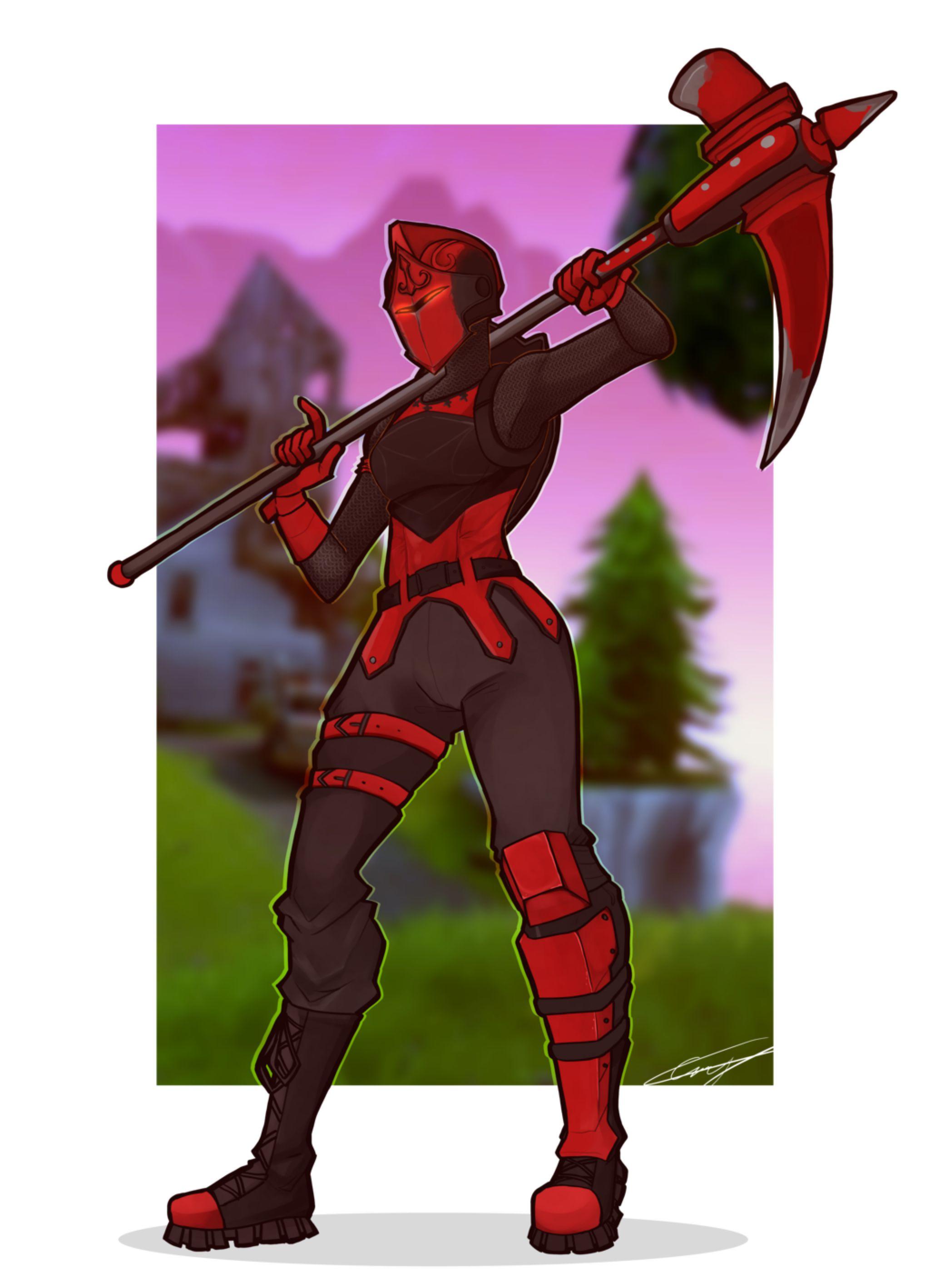Red knight. Fortnite. Red