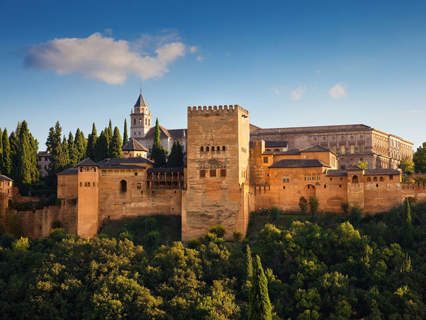 Photos Spain Fortification Alhambra de Granada Parks 1400x1050
