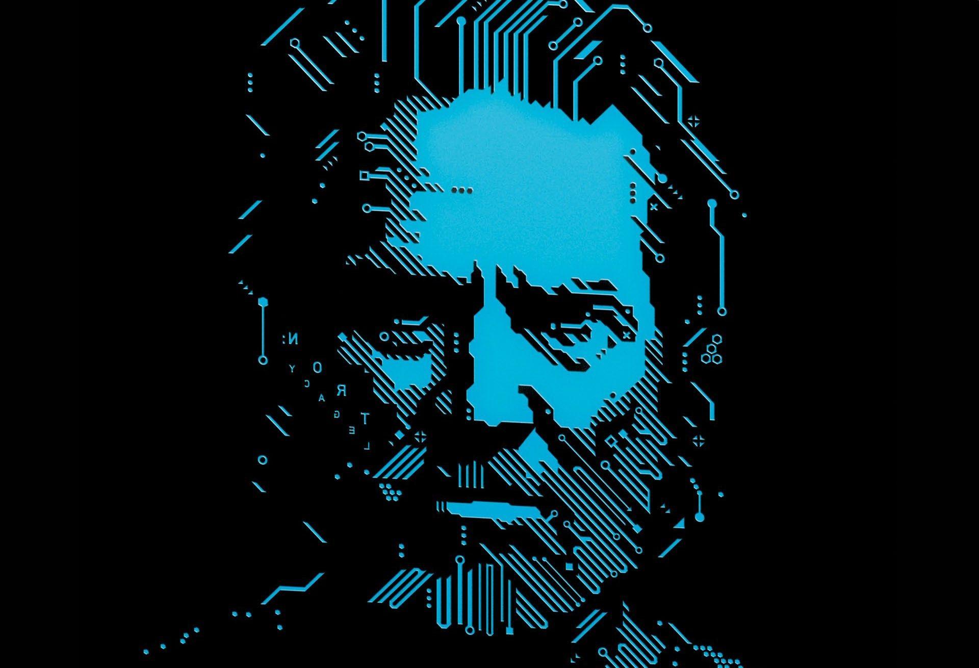 movies men tron circuits digital art actors jeff bridges black