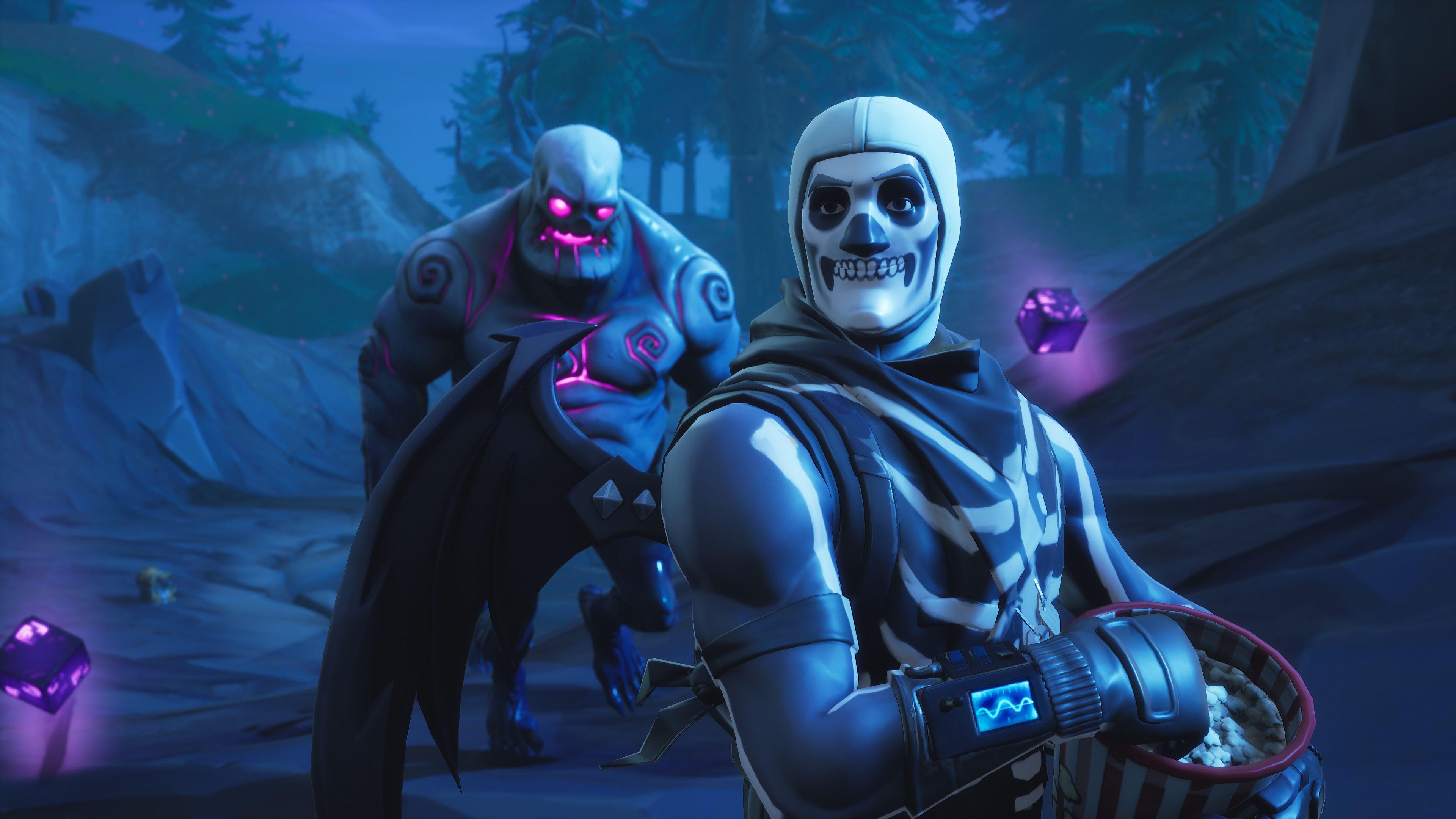 Skull Trooper Fortnite Battle Royale 4K. fortnite. Battle