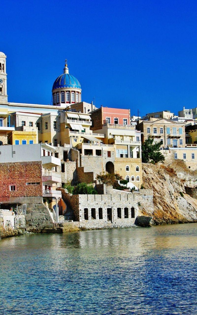 Syros Island Greece desktop PC and Mac wallpaper