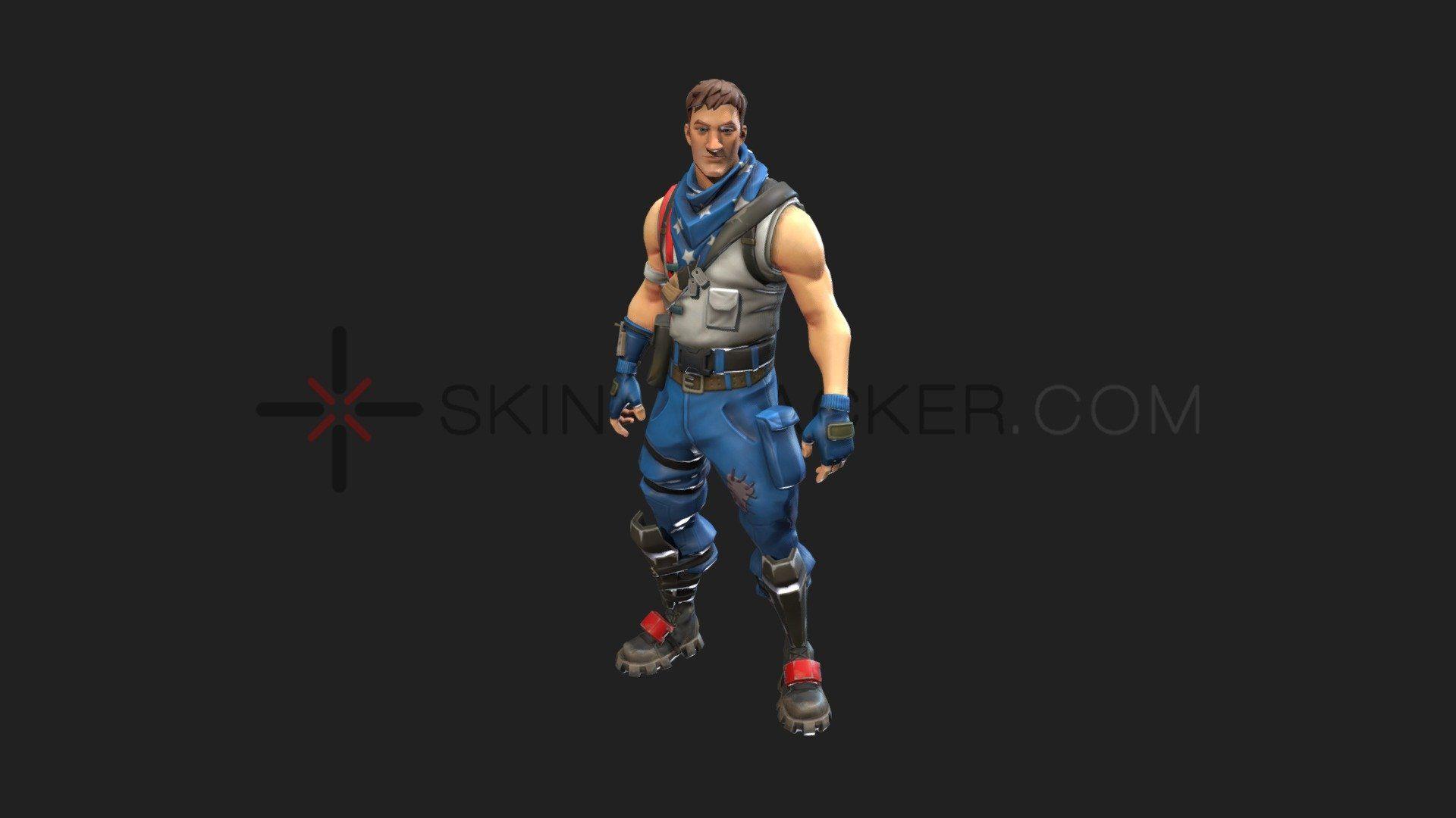 Fortnite Spangled Trooper Model By Skin Tracker