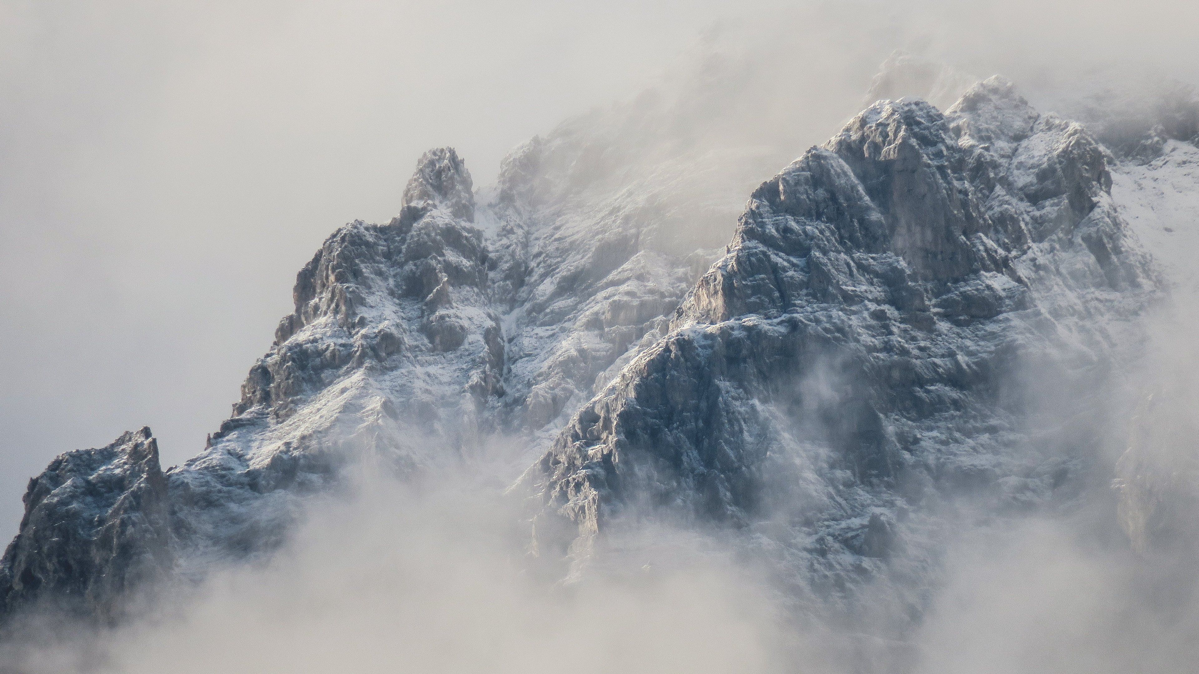 Mountains in Fog Wallpaper, Android & Desktop Background