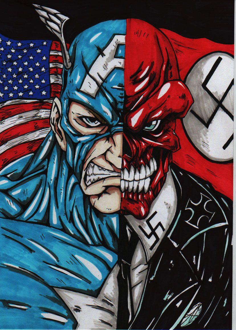 image of Red Skull Captain America Wallpaper - #CALTO