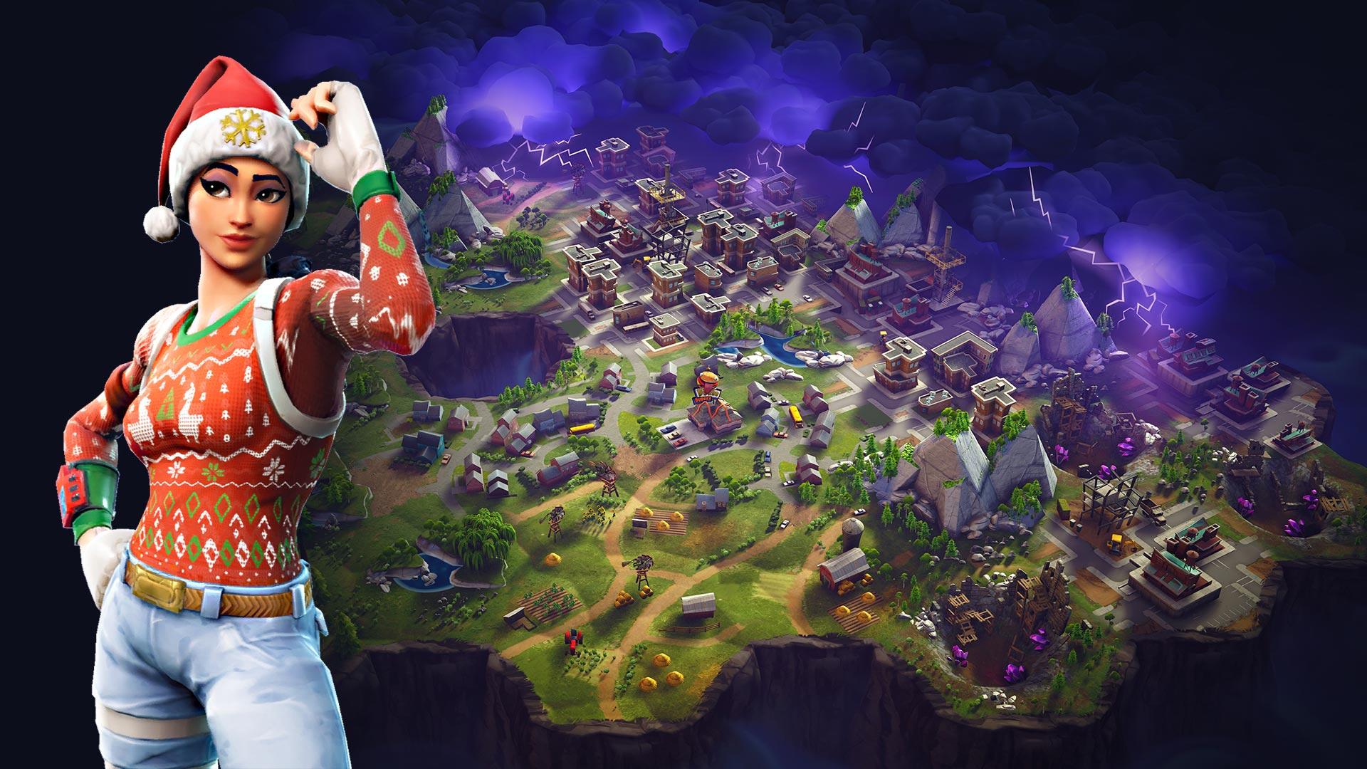 Fortnite Battle Royale Wallpaper Skin Nog Ops