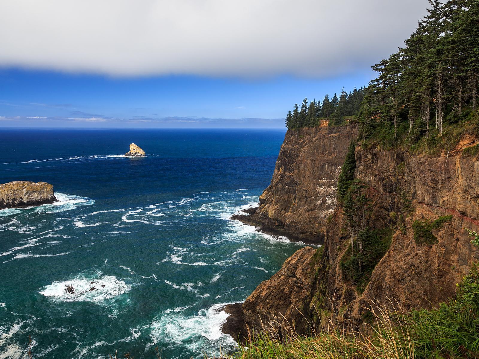 popular, coast, sea, oceans, sea cliffs, wallpaper, nature, Oregon