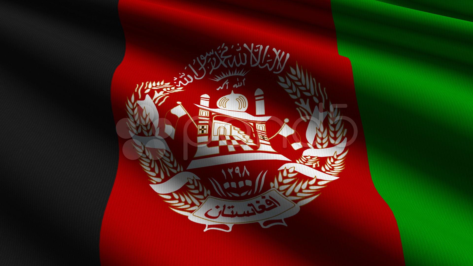 Afghanistan Flag Close Up HD & 4K Stock Footage