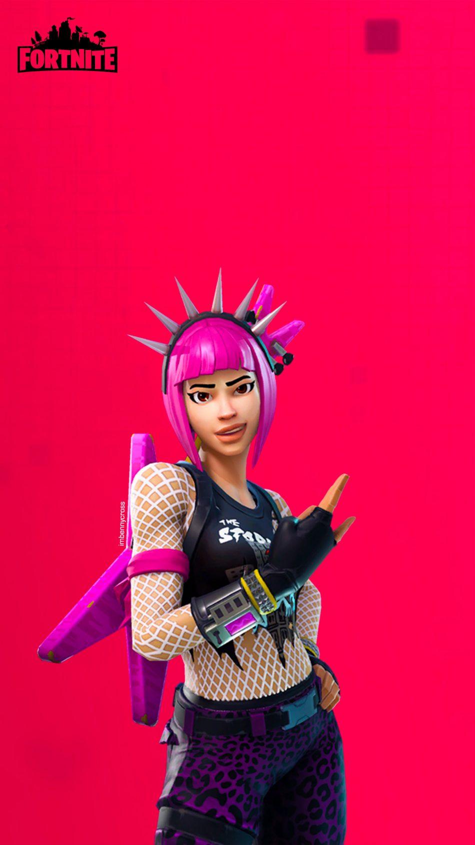 Download Fortnite Punk Girl Free Pure 4K Ultra HD Mobile Wallpaper