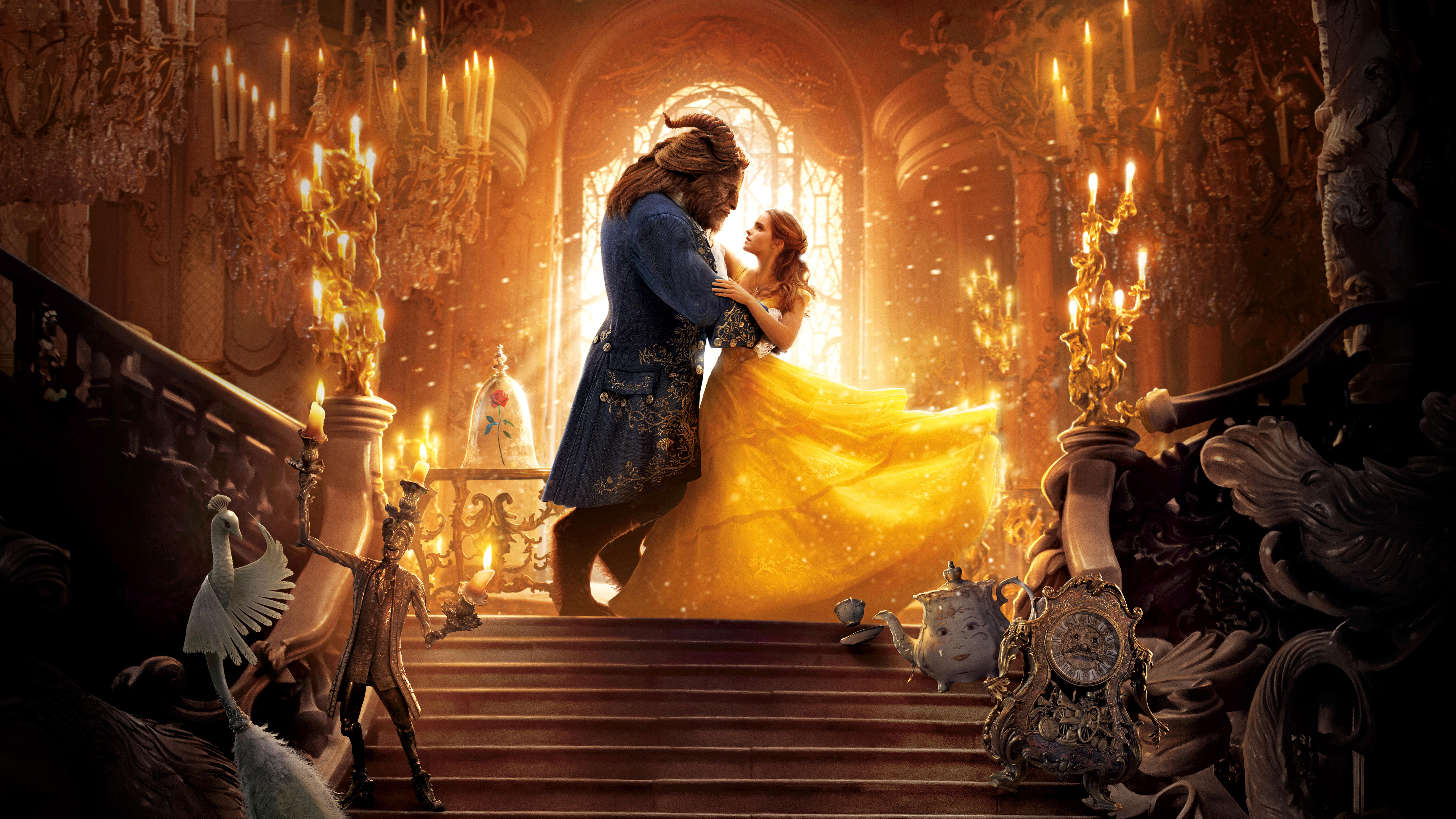 Wallpaper Beauty and the Beast, HD, 4K, 8K, Movies