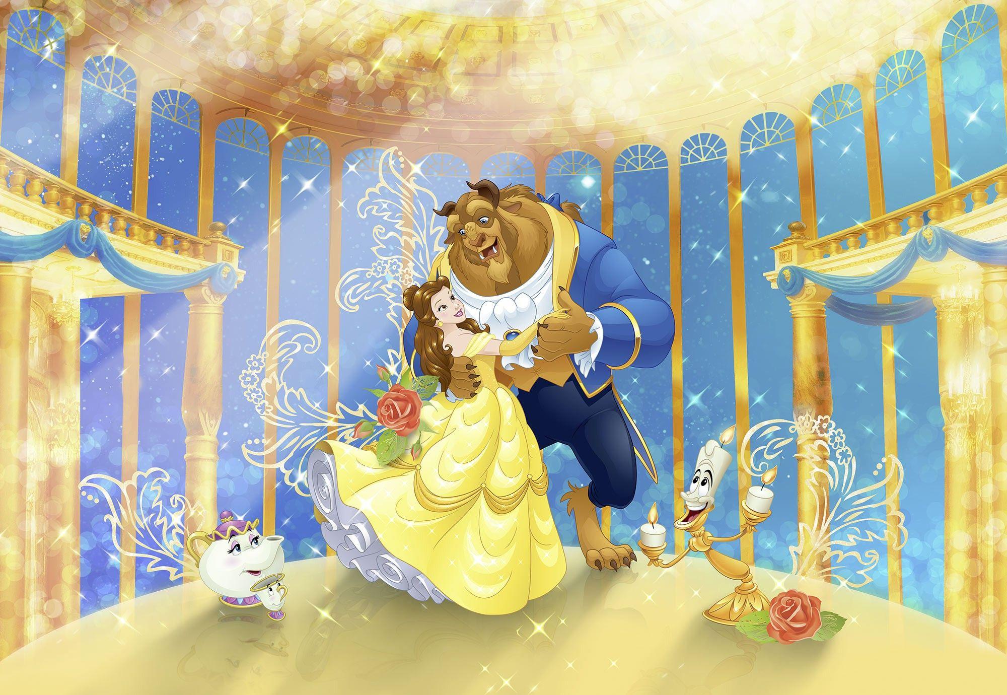 Disney Wallpaper mural for children's bedroom Beauty and the Beast