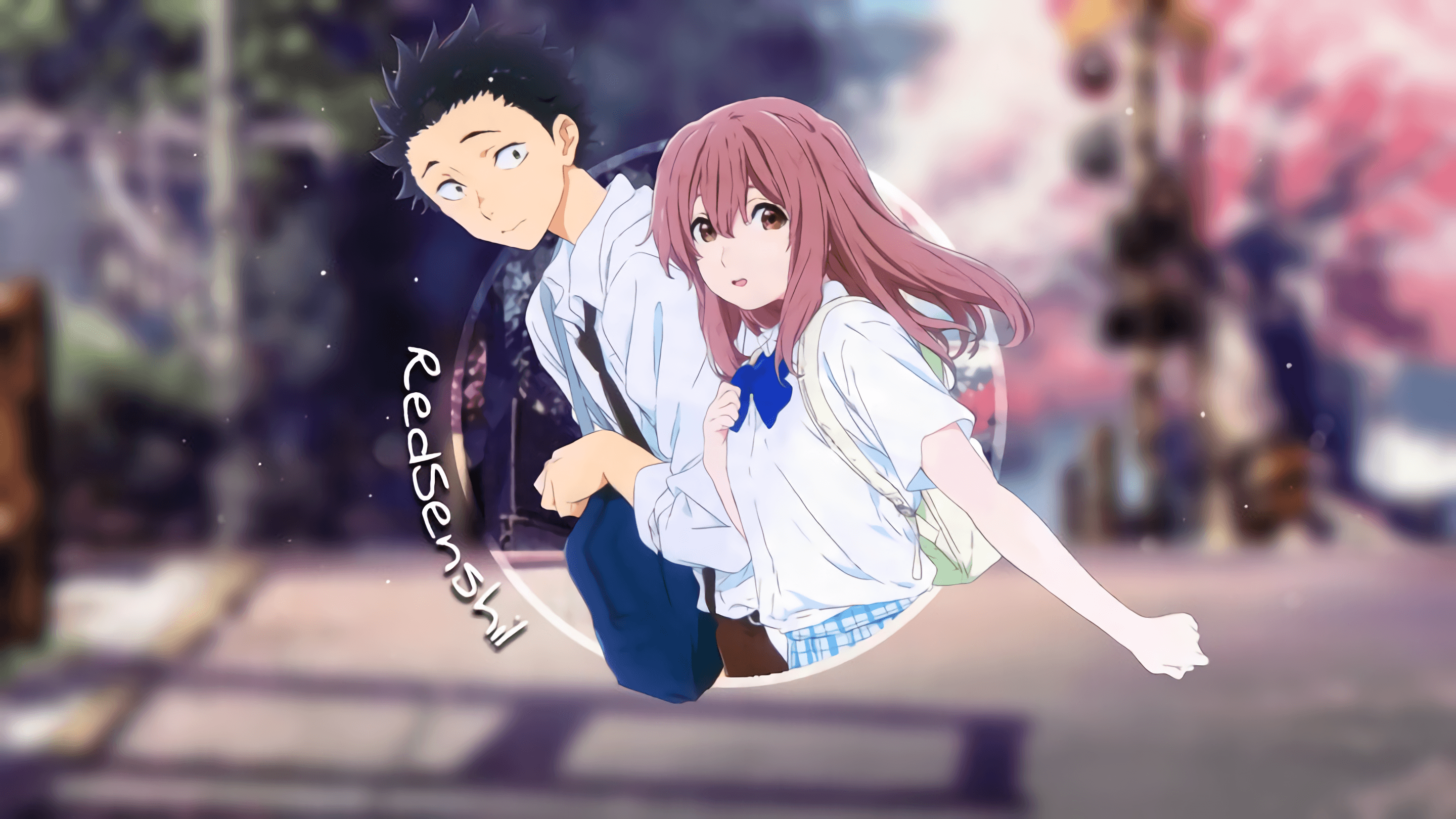 Wallpaper, Koe no Katachi, anime, Nishimiya Sh ko, Nishimiya Shouko