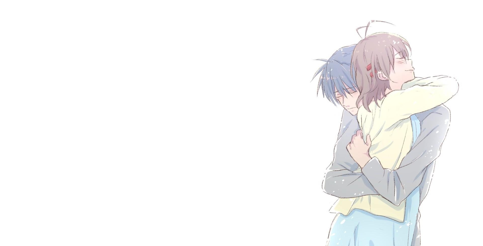 Download 1920x980 Okazaki Tomoya, Furukawa Nagisa, Clannad, Anime