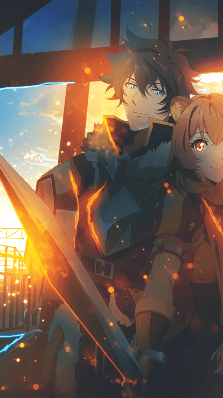 Download 720x1280 Iwatani Naofumi, Raphtalia, Anime Couple, Cute