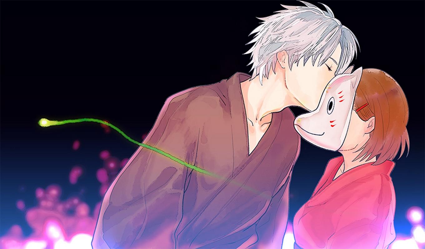 Wallpaper, Hotarubi no Mori e, Takegawa Hotaru, Gin, mask, anime