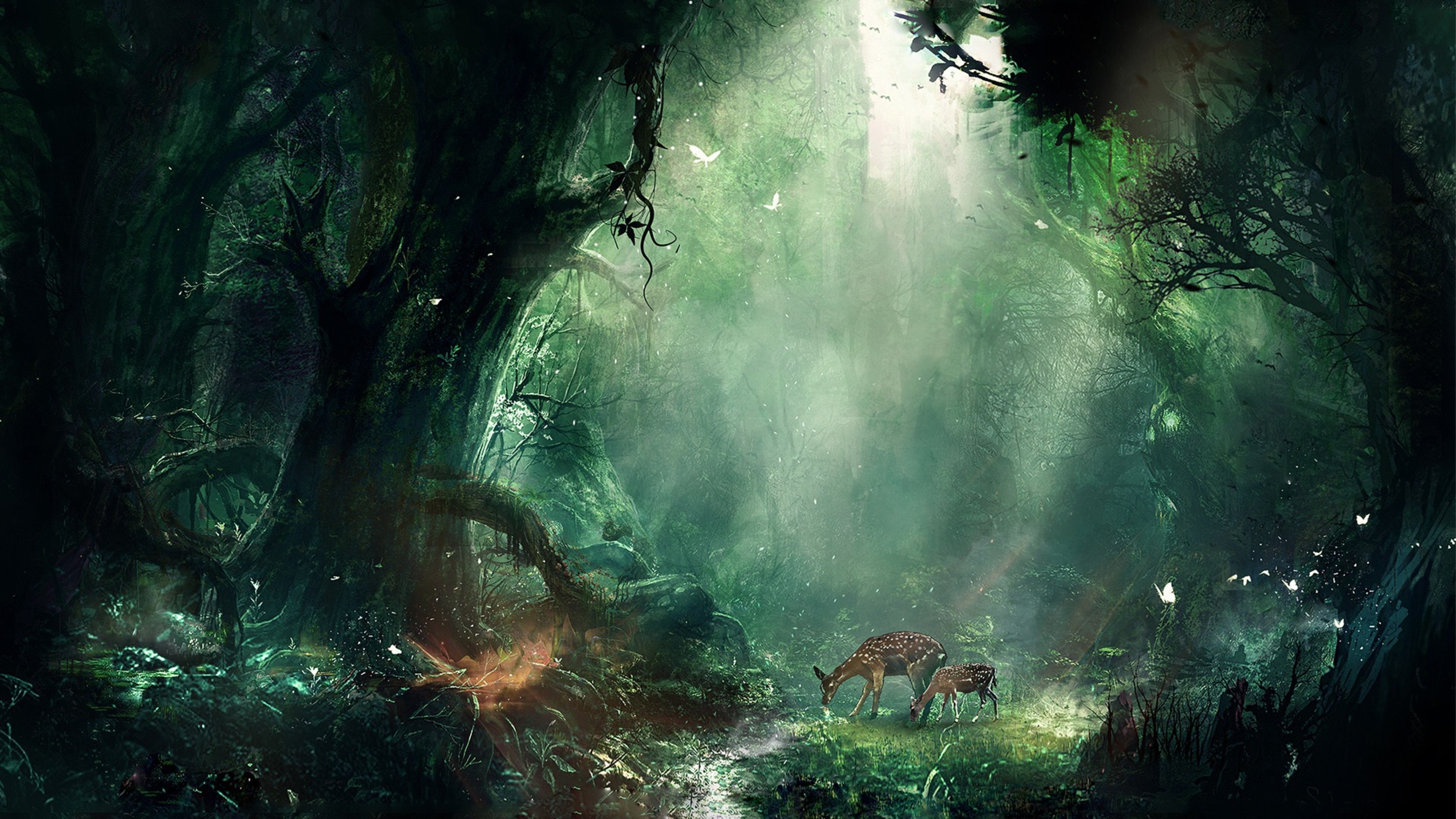 Bambi Jungle, HD Creative, 4k Wallpaper, Image, Background