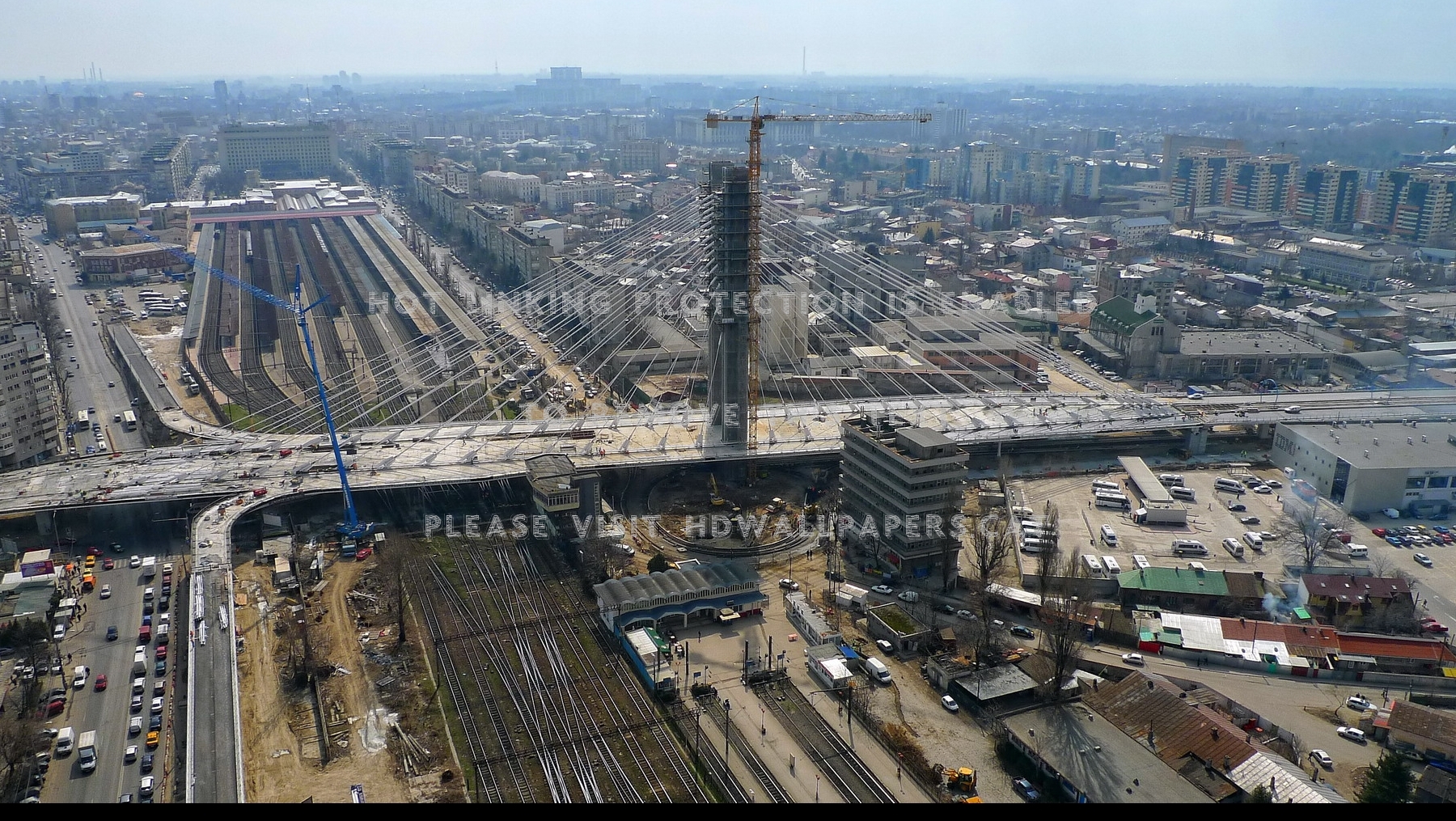 Basarab Bridge Bucharest Architecture Modern