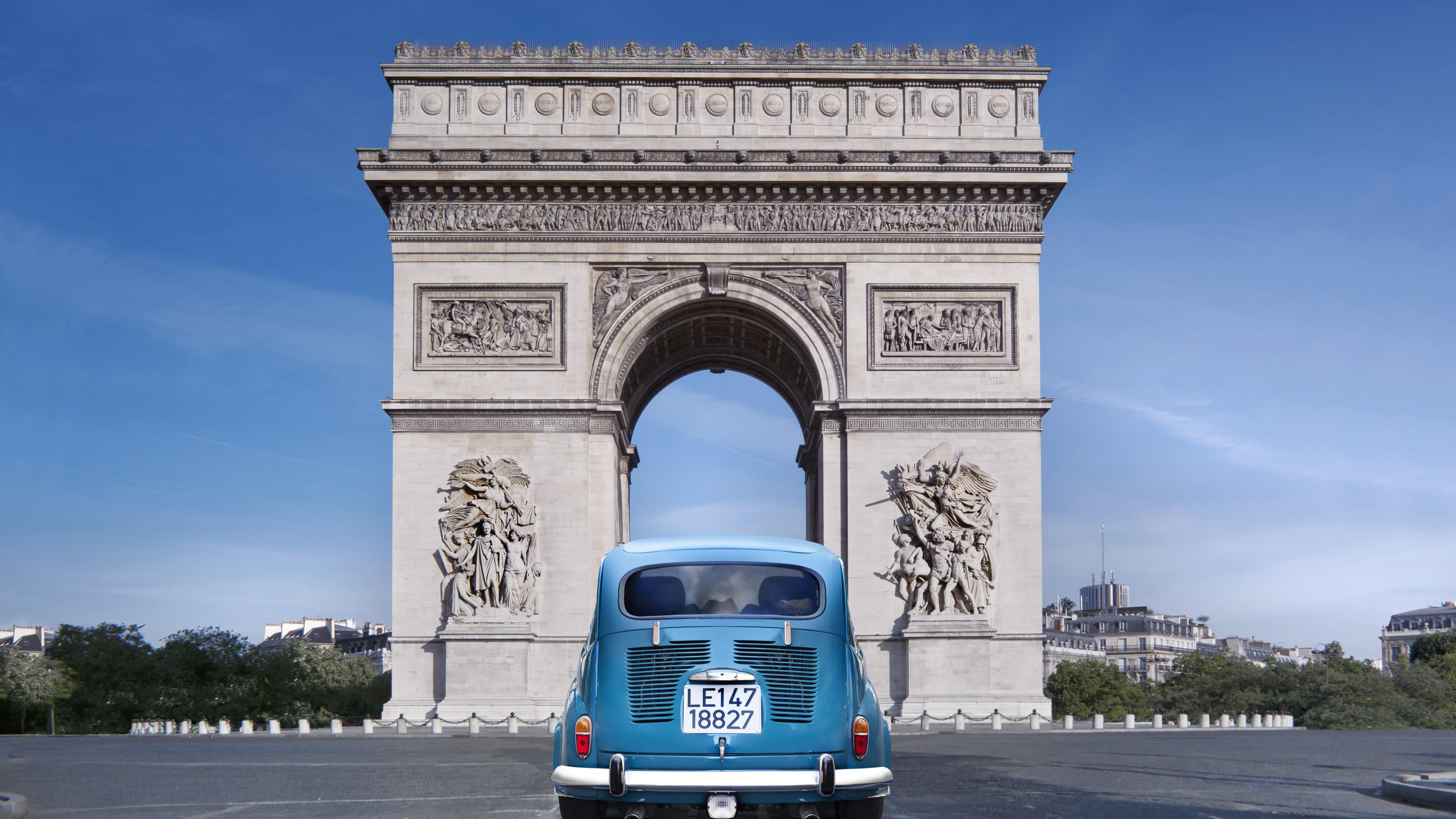Wallpaper Paris, France, Arc de Triomphe, monument, travel, tourism