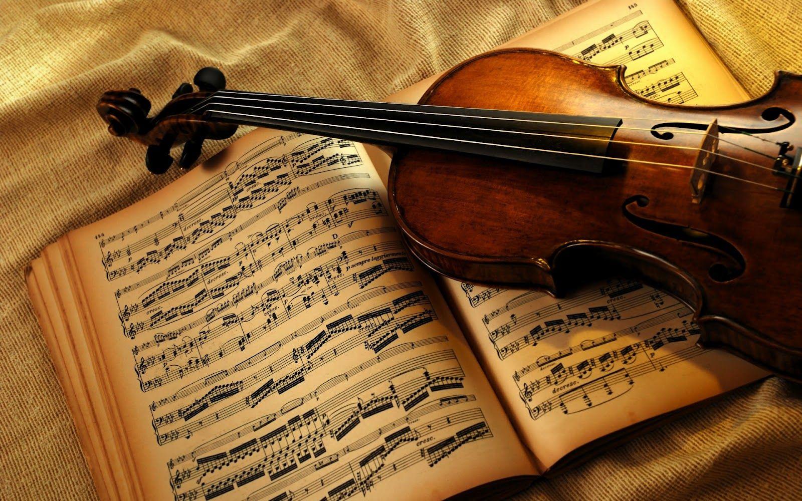 Vintage Wallpaper HD Violin Image. music. Music, Violin sheet