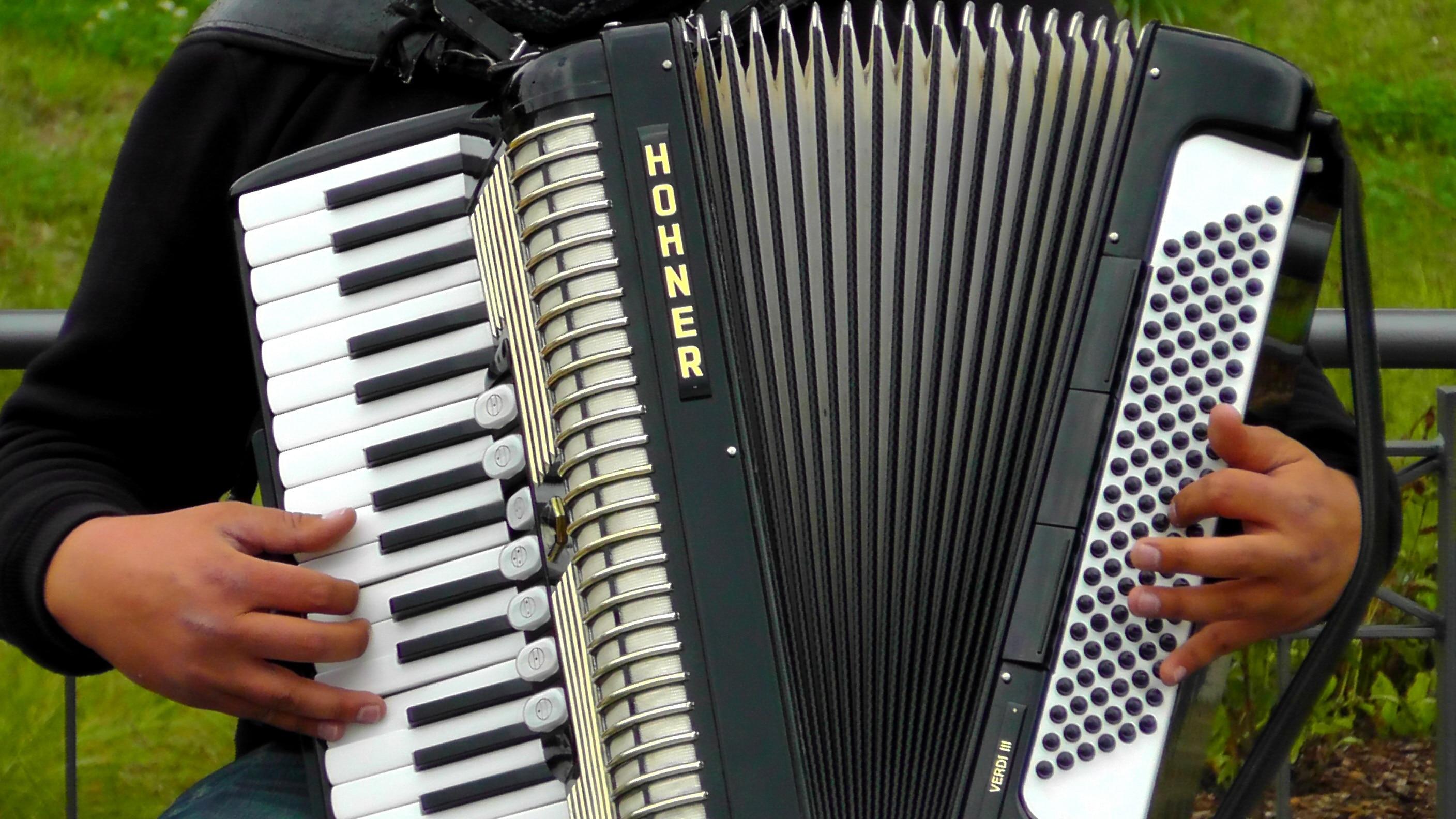black hohner accordion free image