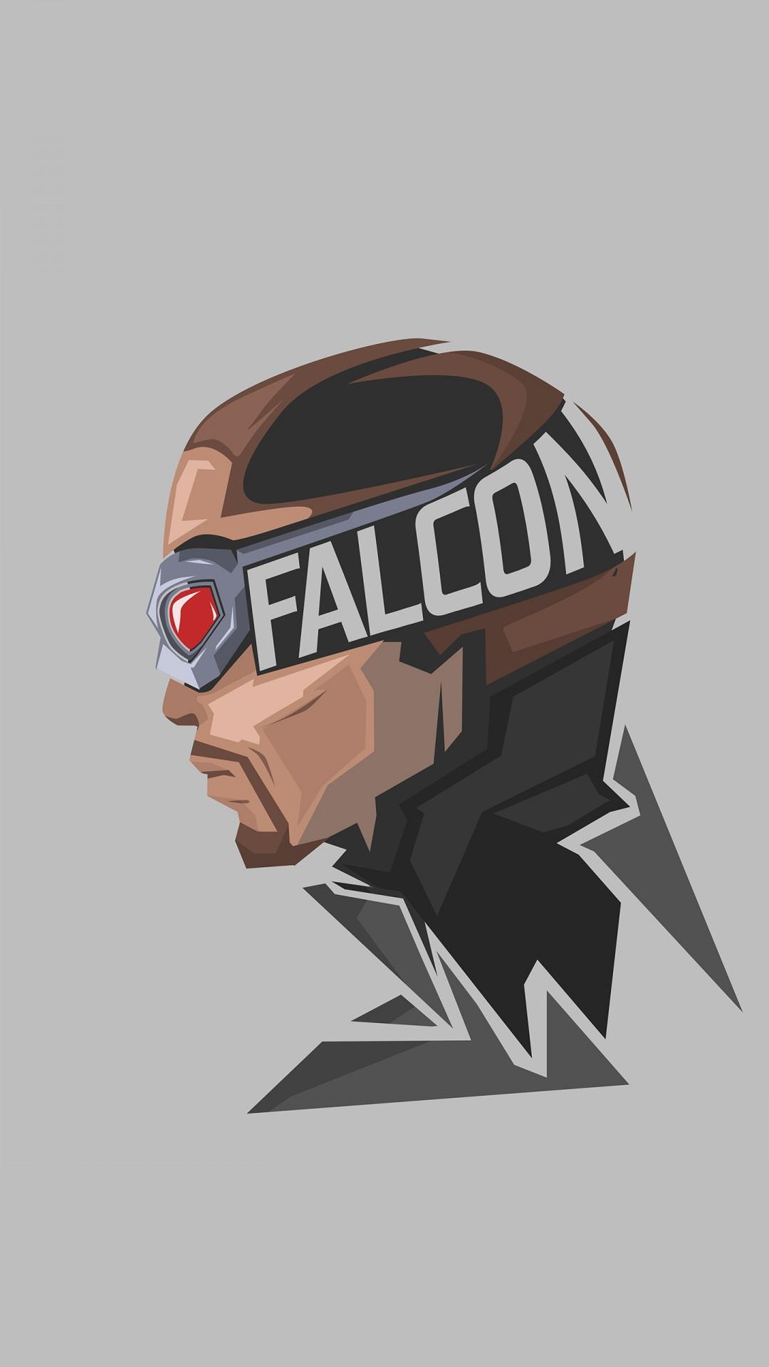 Falcon Marvel Superhero Minimal 4K 8K Wallpaper. HD Wallpaper