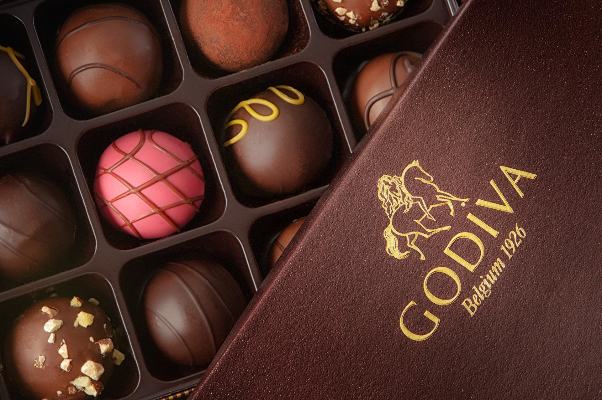 Godiva box with chocolates