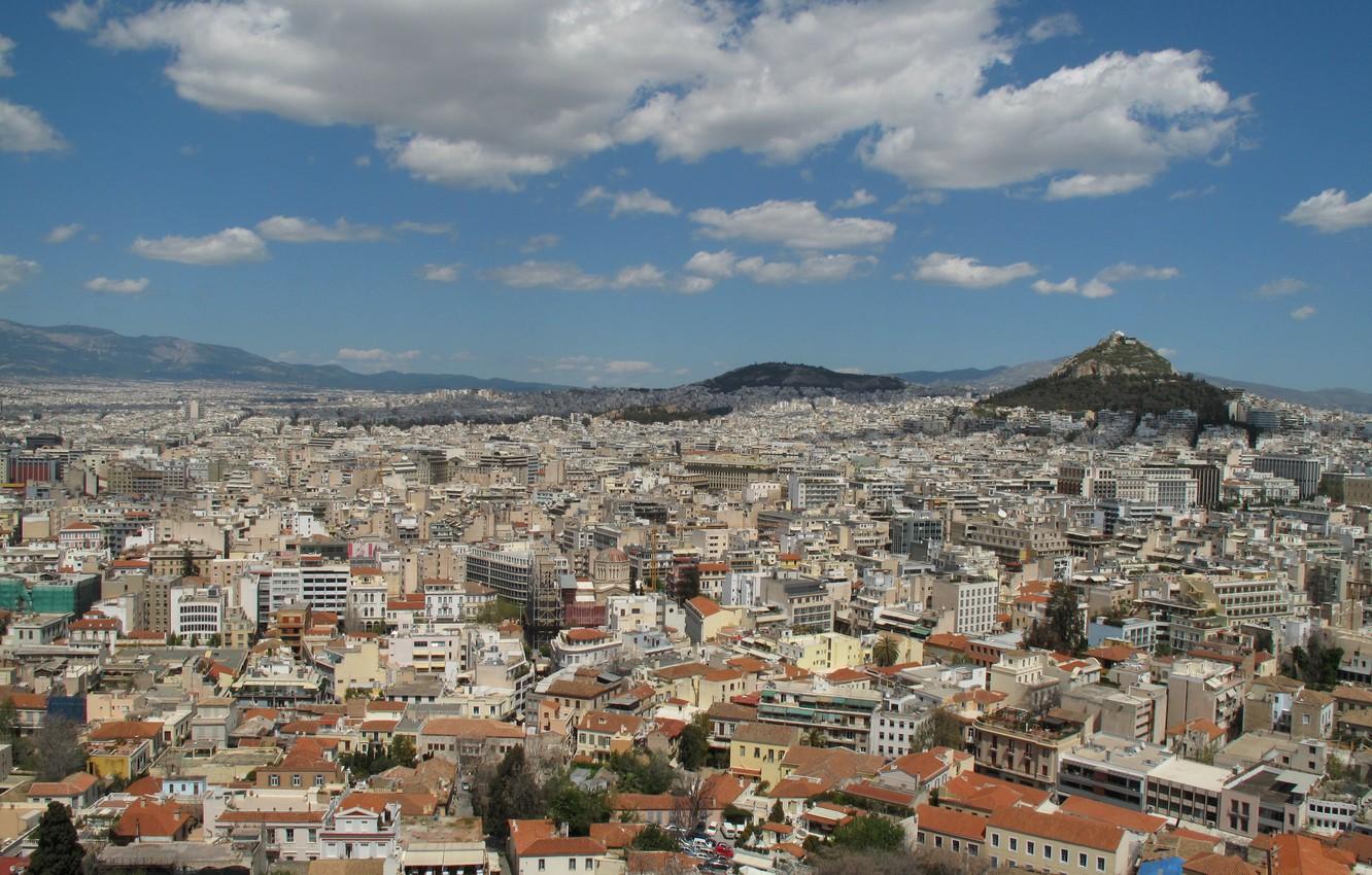 Wallpaper Home, Greece, Panorama, Roof, Greece, Panorama, Acropolis