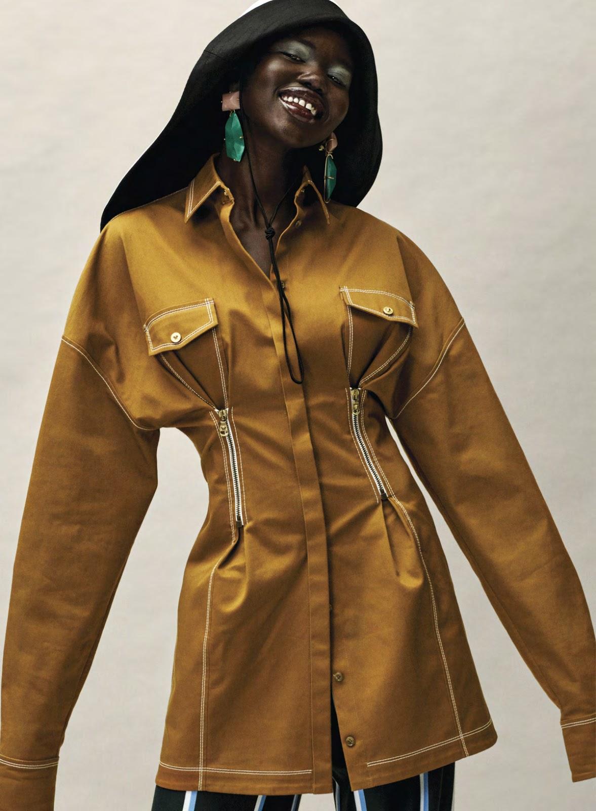 Adut Akech in Vogue USA January 2019